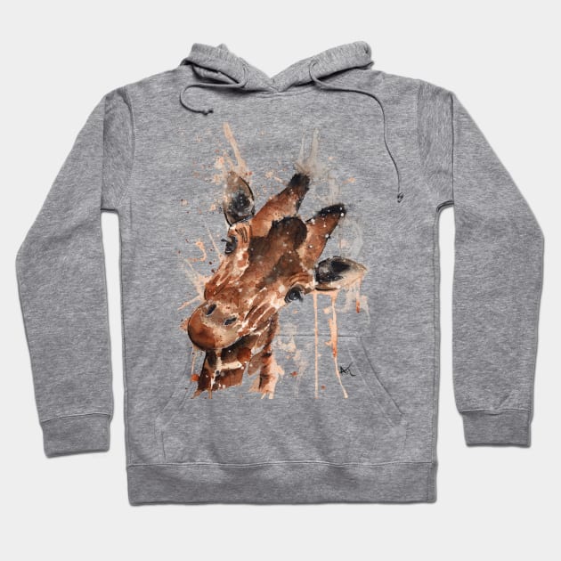 Giraffe Hoodie by Andraws Art